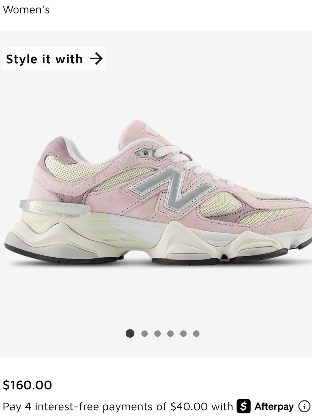New Balance 9060 Pink Sneaker